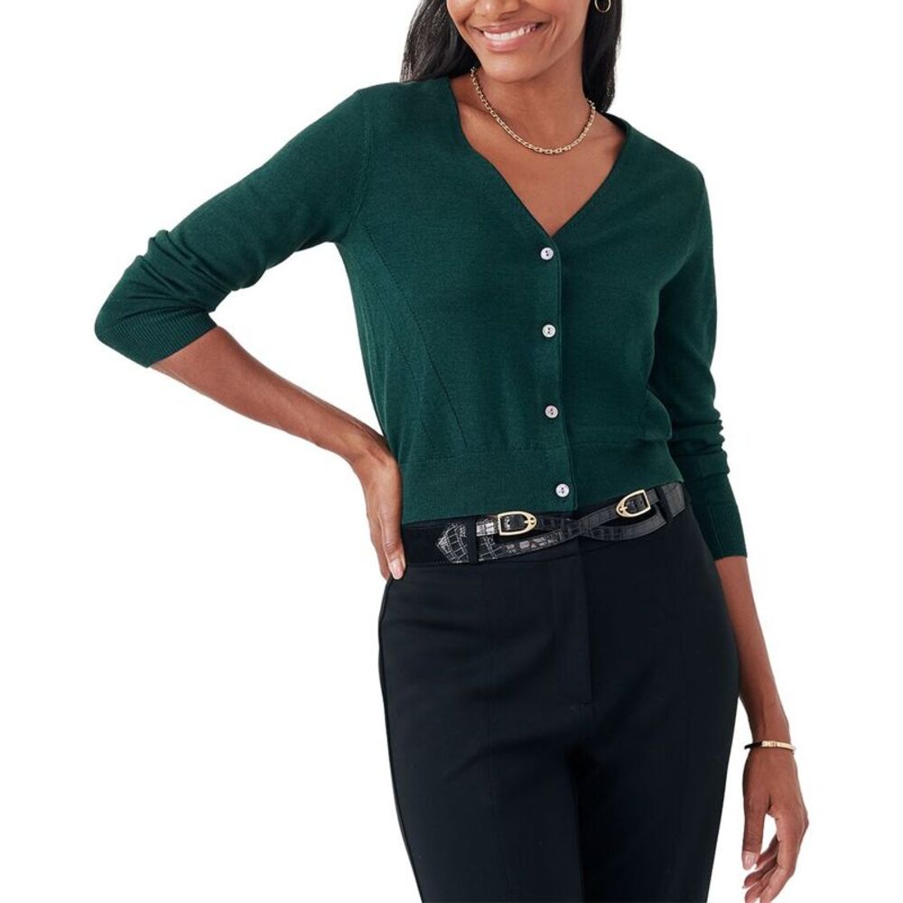 J.Mclaughlin Womens Olivette Sweater, Green